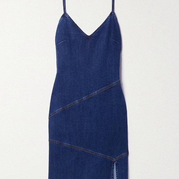 NWT - REFORMATION Novelle Denim Midi Dress - Blue - Picture 5 of 8
